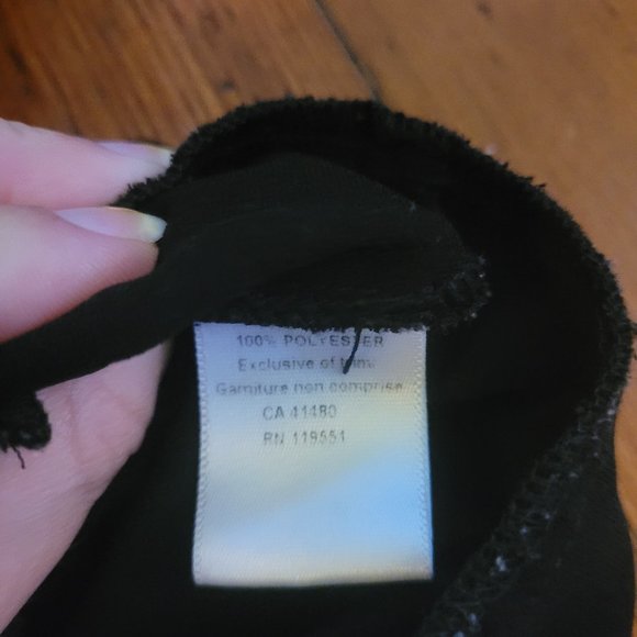 Gentle Fawn Black and White Bomber Sleeve Print, Sz XS - Picture 5 of 6